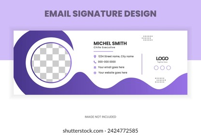 Creative email signature design template