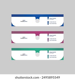 Creative Email Signature design template