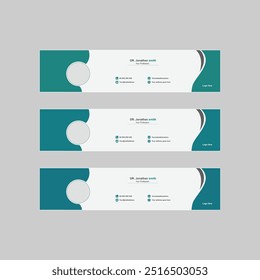 Plantilla creativa de diseño de firma de correo electrónico