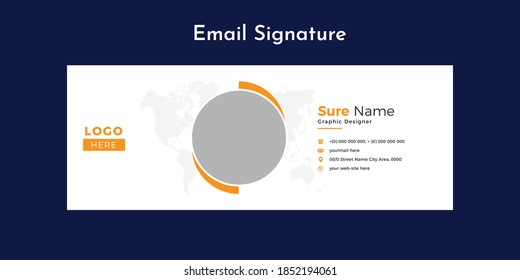 Vorlagendesign für kreative E-Mail-Signatur