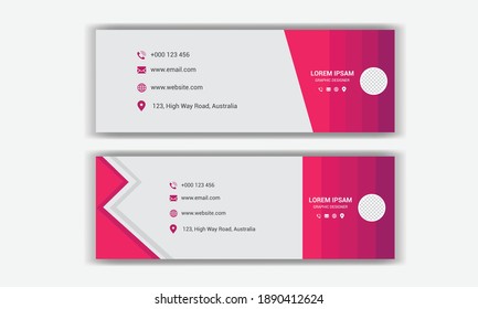 creative Email signature template design.