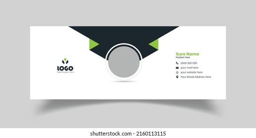 Vorlagendesign für kreative E-Mail-Signatur