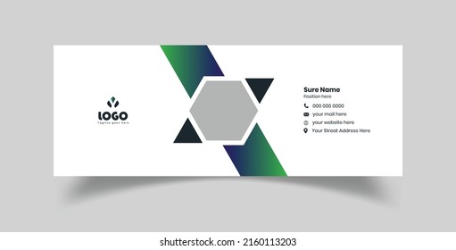Vorlagendesign für kreative E-Mail-Signatur