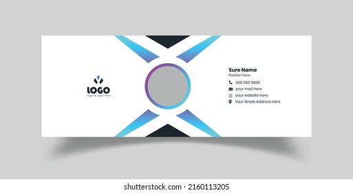 Vorlagendesign für kreative E-Mail-Signatur