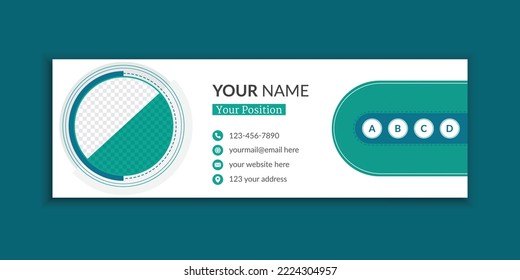 Creative email signature template design