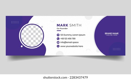 Creative  email signature template design 
