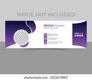 Creative E-mail Signature Template Design