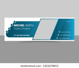 Vorlagendesign für kreative E-Mail-Signatur