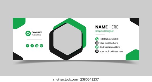 Creative Email Signature Template Design 