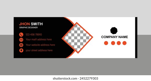 Creative email signature template Design