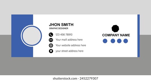 Creative email signature template Design