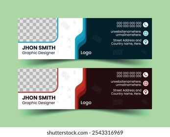 Creative email signature template design