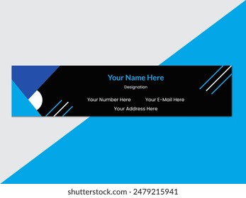 Creative E-Mail Signature Template Layout