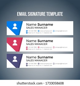 Creative Email Signature Template, Email Signature Set