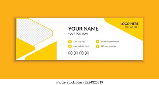 Creative email signature template for your office