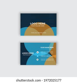 Creative Embossed Business Card Design. Personal Visiting Card Template For Corporate Identity