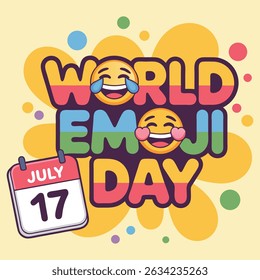 Creative emoji vector illustration for international emoji day
