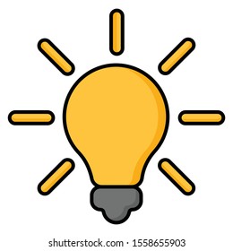 Creative, energy, idea, light, icon Ready to use in web design , apps, software and print. - Vector. Eps 10