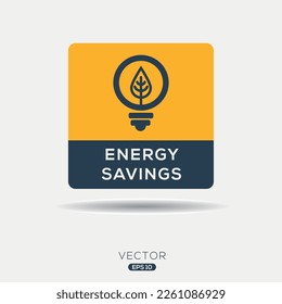 Creative (Energy saving) Icon, Vector sign.