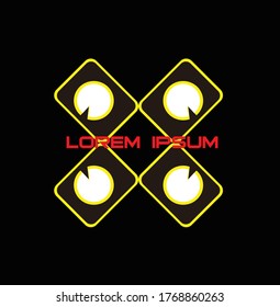 Creative engineering box tick sign vector logo, logotype icon