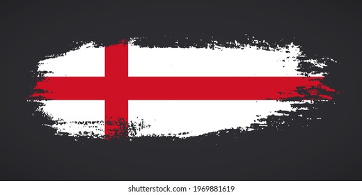 Creative England country grungy brush flag for st george's day