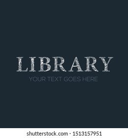 Creative English calligraphy , Shaped by Arabic Calligraphy Letters , Vector illustration design ,( library)