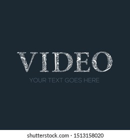 Creative English calligraphy , Shaped by Arabic Calligraphy Letters , Vector illustration design ,( video )