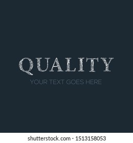 Creative English calligraphy , Shaped by Arabic Calligraphy Letters , Vector illustration design ,( quality )