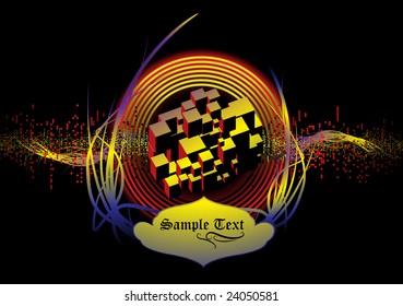 Creative Entertainment Visual. Vector
