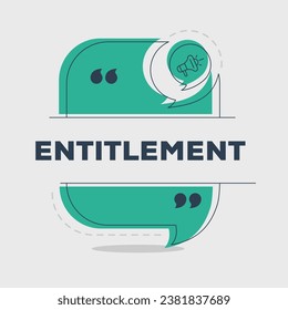 Creative (Entitlement) text written in speech bubble, Vector illustration.