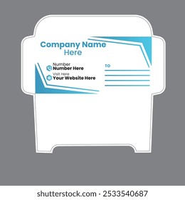 creative envelope design template with gradient