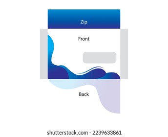 Creative Envelope Design. Envelope Design Vector Art. Back part and font part design.