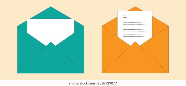 Creative Envelope Icon Set, Professional and Stylish Designs for Digital and Print Media.