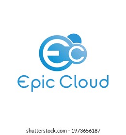 Creative Epic Cloud Vector Icon.