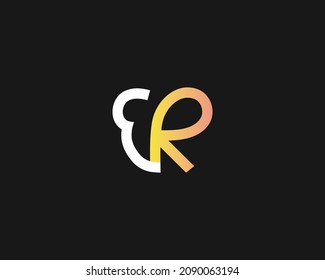 Diseño de vectores de plantillas de logotipos de letras ER creativas