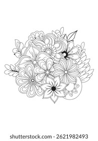 Creative Escape Spring Flowers Coloring Book for Adults