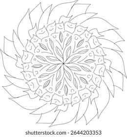 Criativa mandala esotérica design arte vetorial