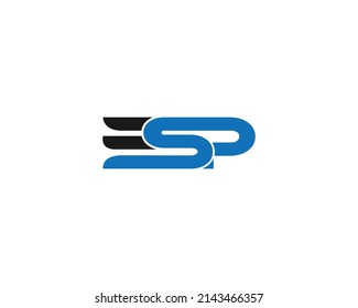 Creative ESP Letters Logo Design Monogram Vector Template Element.
