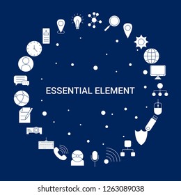 Creative Essential Element icon Background