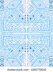 Creative Ethnic Style Square Seamless Pattern. Unique geometric vector swatch. Perfect for screen background, site backdrop, wrapping paper, wallpaper, textile and surface design. Trendy boho tile.