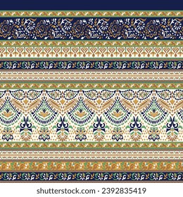 Creative Ethnic Style Square Seamless Pattern. Unique geometric vector swatch. Perfect for screen background, site backdrop, wrapping paper, wallpaper, textile and surface design.