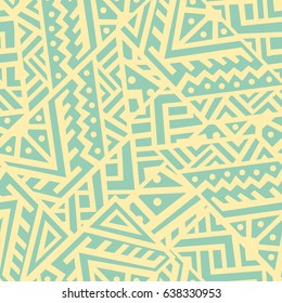 Creative Ethnic Style Square Seamless Pattern. Unique geometric vector swatch. Perfect for site backdrop, wrapping paper, wallpaper, textile and surface design. Trendy boho tile.