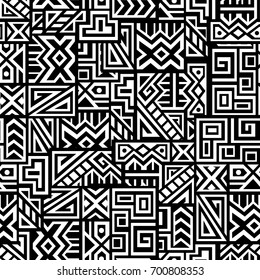 Vector Seamless Black White Pattern Abstract Stock Vector (royalty Free 