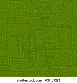 green aztec background