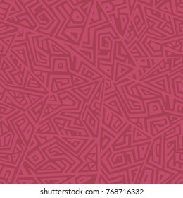 Creative Ethnic Style Square Seamless Pattern. Unique geometric vector swatch. Perfect for screen background, site backdrop, wrapping paper, wallpaper, textile and surface design. Trendy boho tile.
