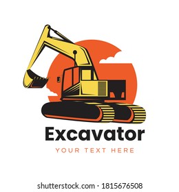creative excavator logo template design