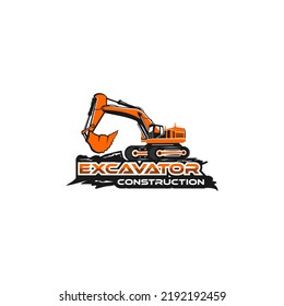 Creative excavator logo - vector illustration, excavator emblem design on a white background. Suitable for your design need, logo, illustration, animation, etc.