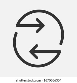 Icono de Creative Exchange en estilo plano moderno