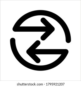 Icono de Creative Exchange en estilo plano moderno
