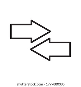 Creative Exchange icon in trendy flat style on white background